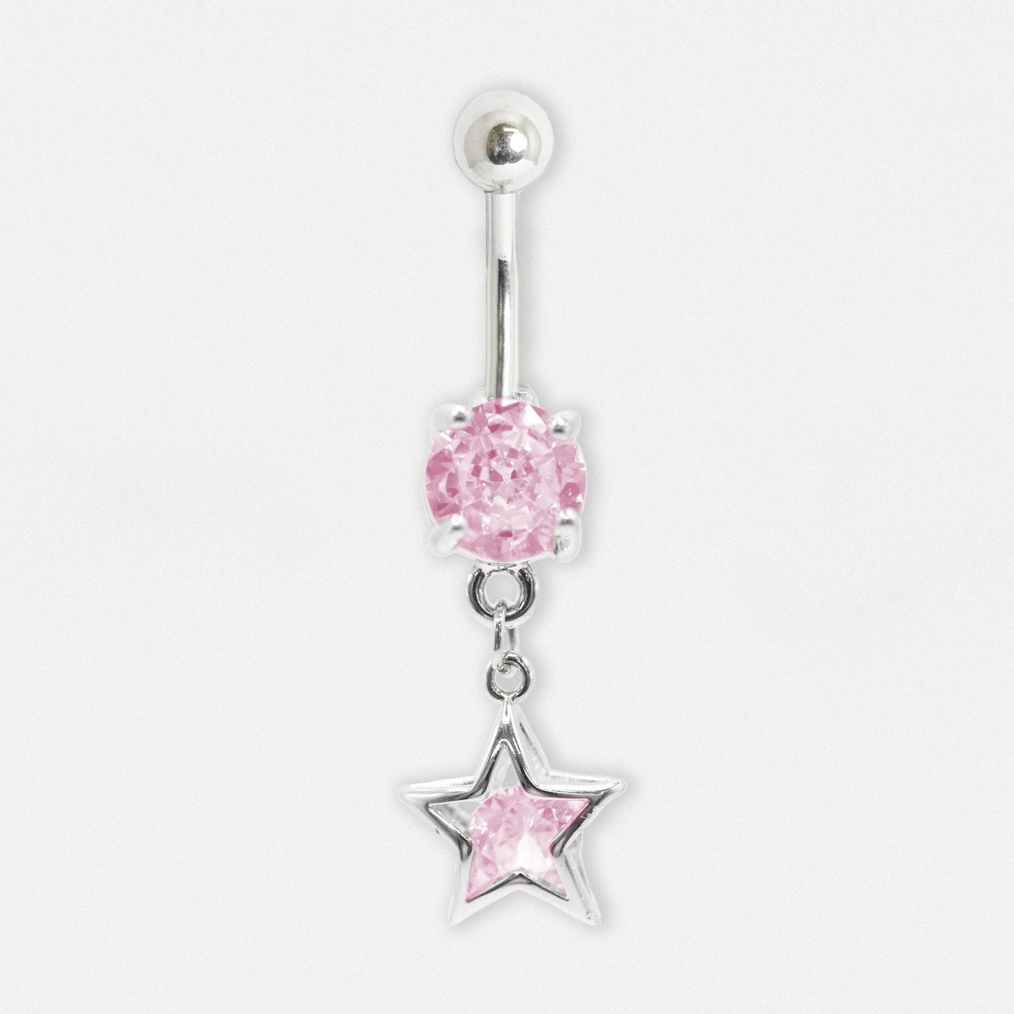 Steel Gem Star Belly Bar