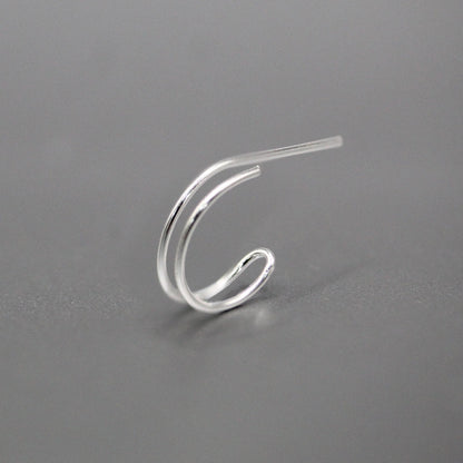 Silver Illusion Nose Ring - 10mm