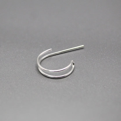 Silver Illusion Nose Ring - 10mm