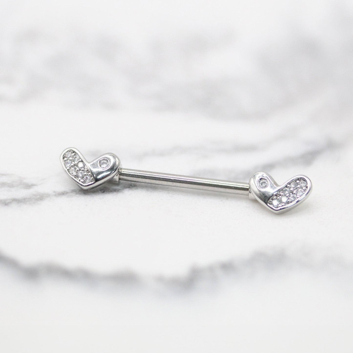 Steel Heartfelt Harmony Nipple Bar