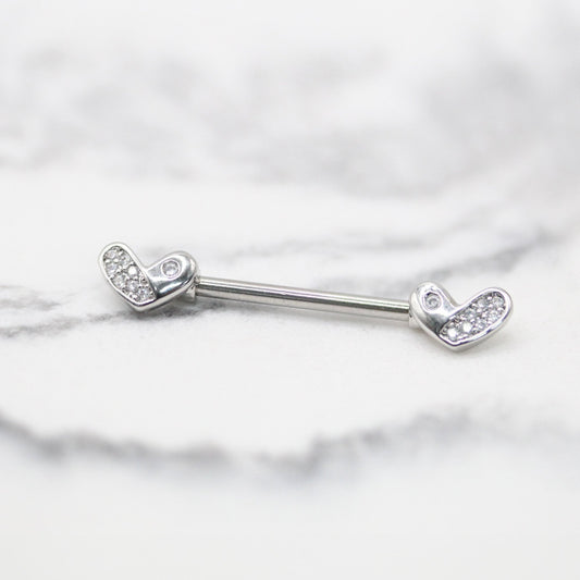 Steel Heartfelt Harmony Nipple Bar