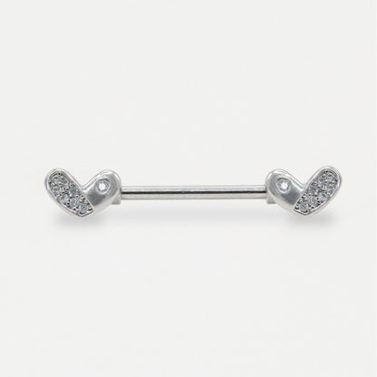 Steel Heartfelt Harmony Nipple Bar