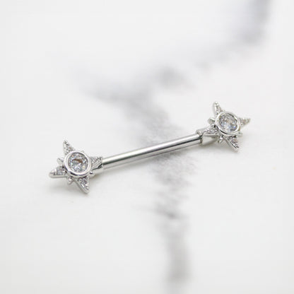 Steel Royal Radiance Nipple Bar