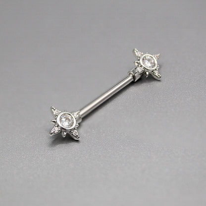Steel Royal Radiance Nipple Bar