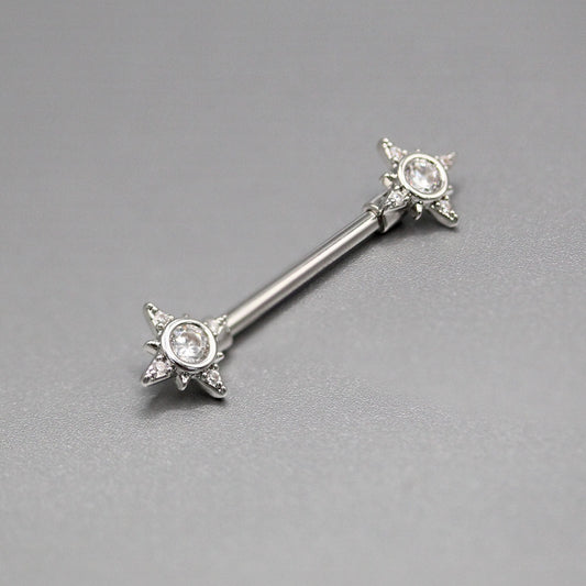 Steel Royal Radiance Nipple Bar