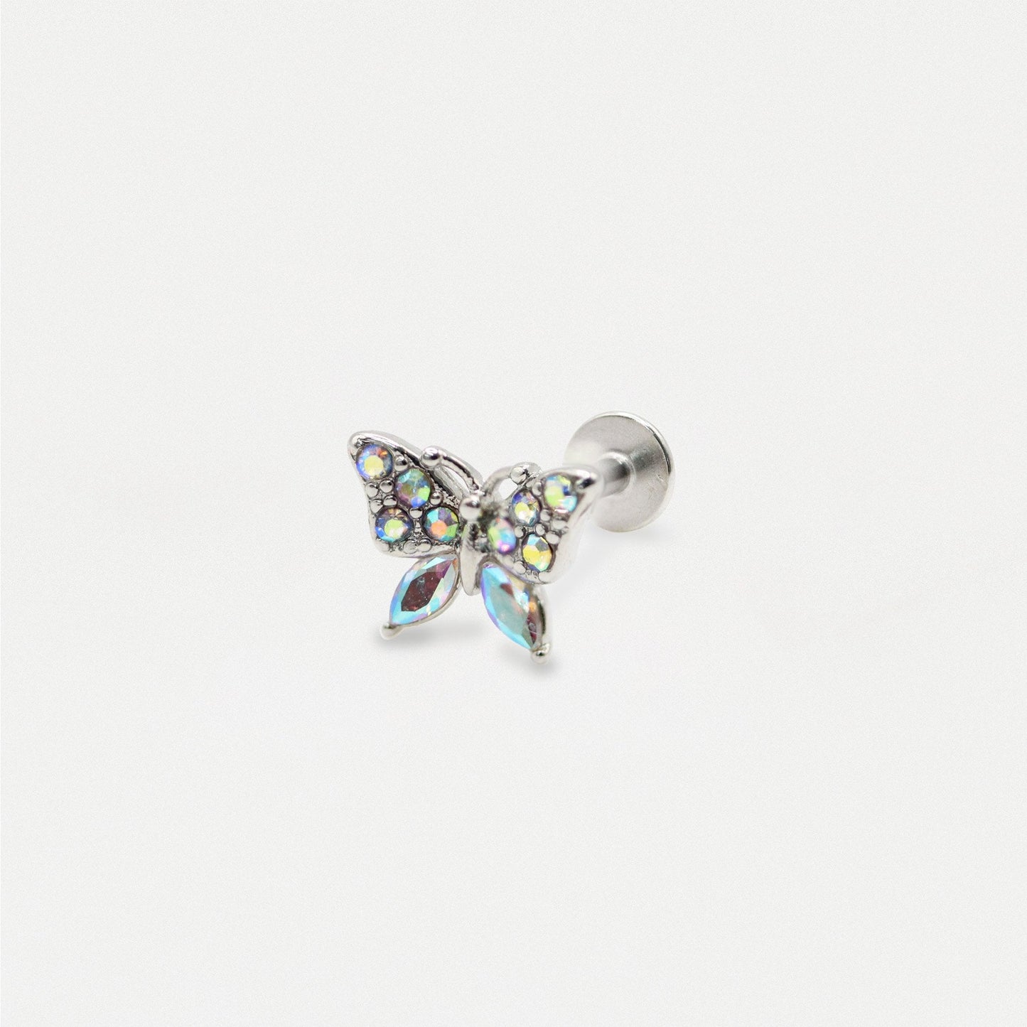 Steel Crystal Flutter Labret