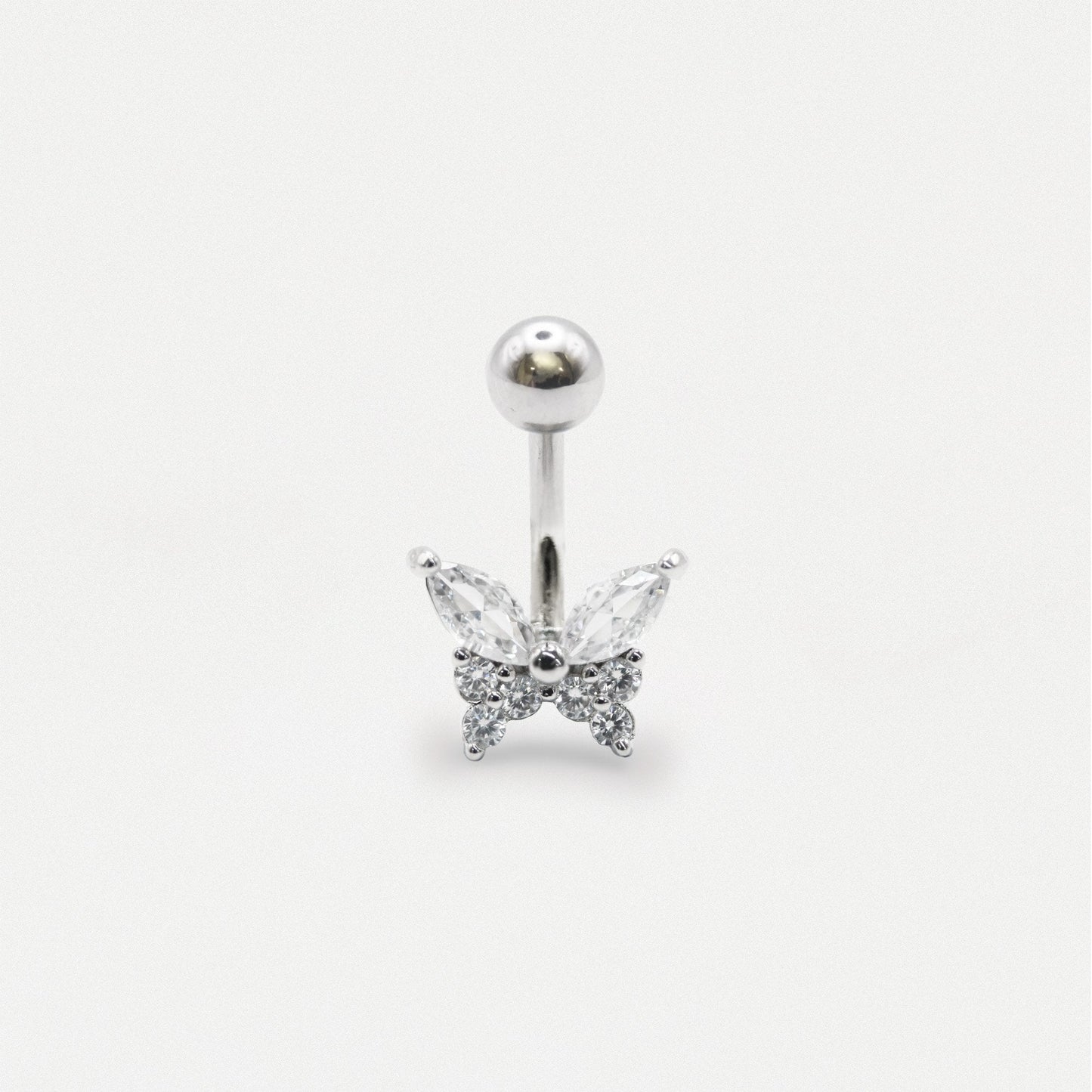 Steel Baby Butterfly Navel Bar