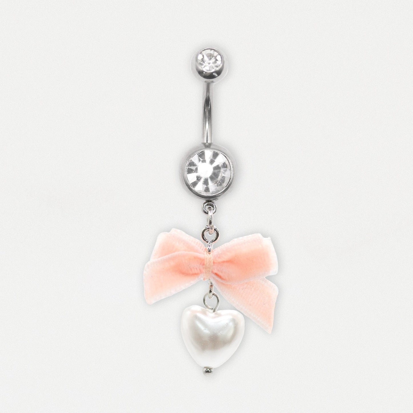 Steel Love's Pearl Bow Belly Bar