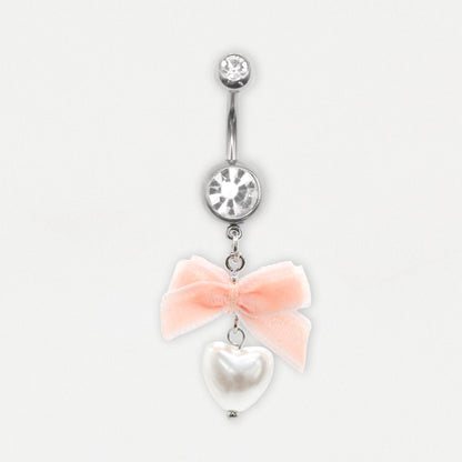 Steel Love's Pearl Bow Belly Bar