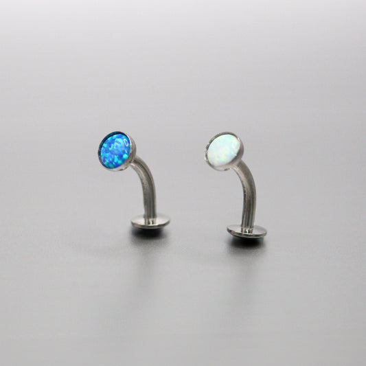 Titanium Opal Floating Belly Bar
