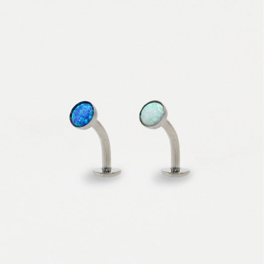Titanium Opal Floating Belly Bar