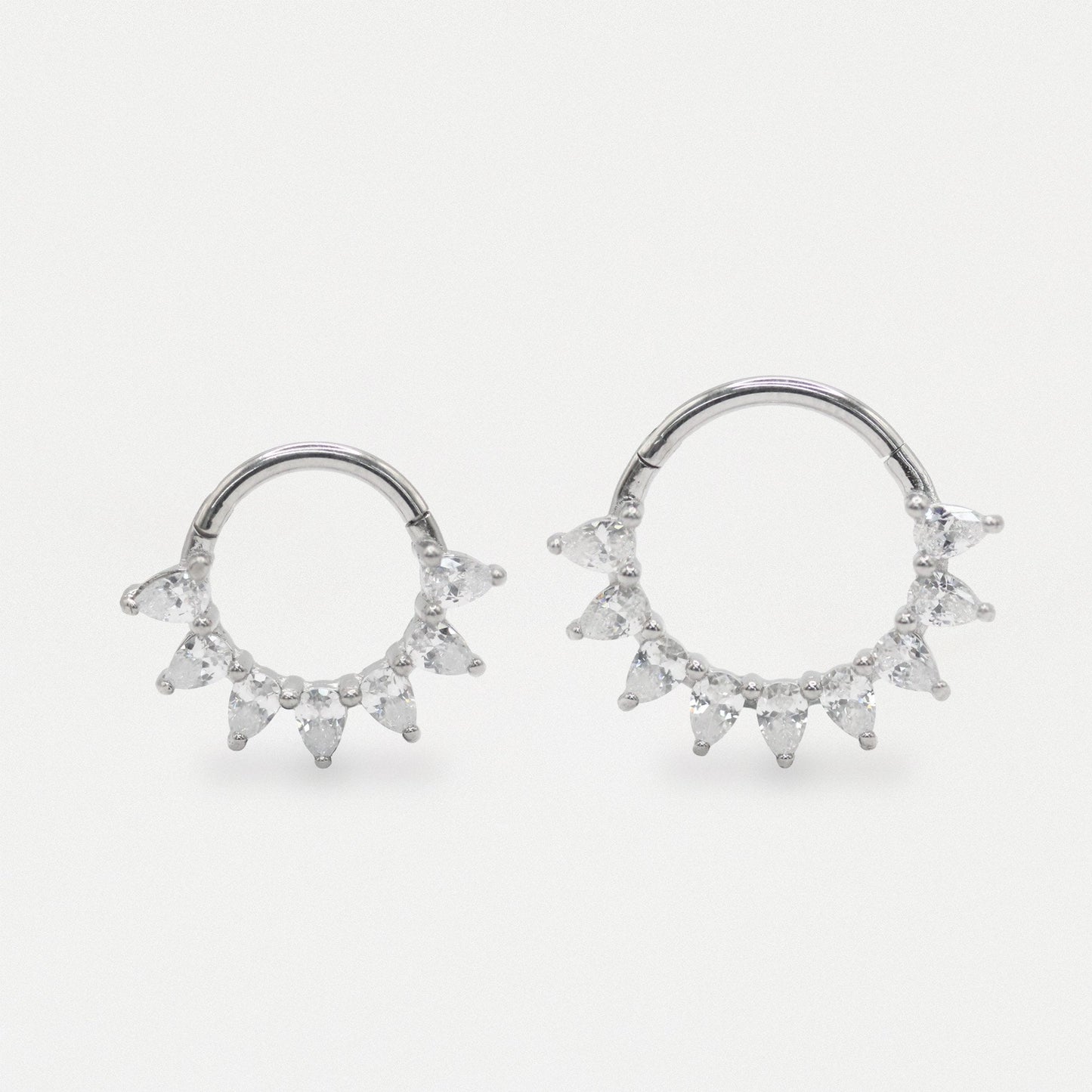 Steel Petal Perfection Hinged Ring - 1.2mm