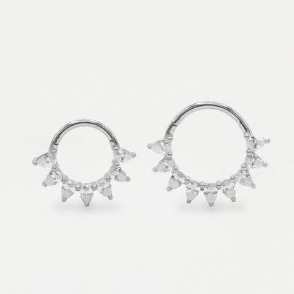 Steel Petal Perfection Hinged Ring - 1.2mm