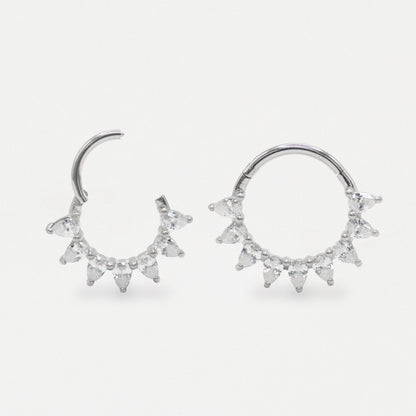 Steel Petal Perfection Hinged Ring - 1.2mm
