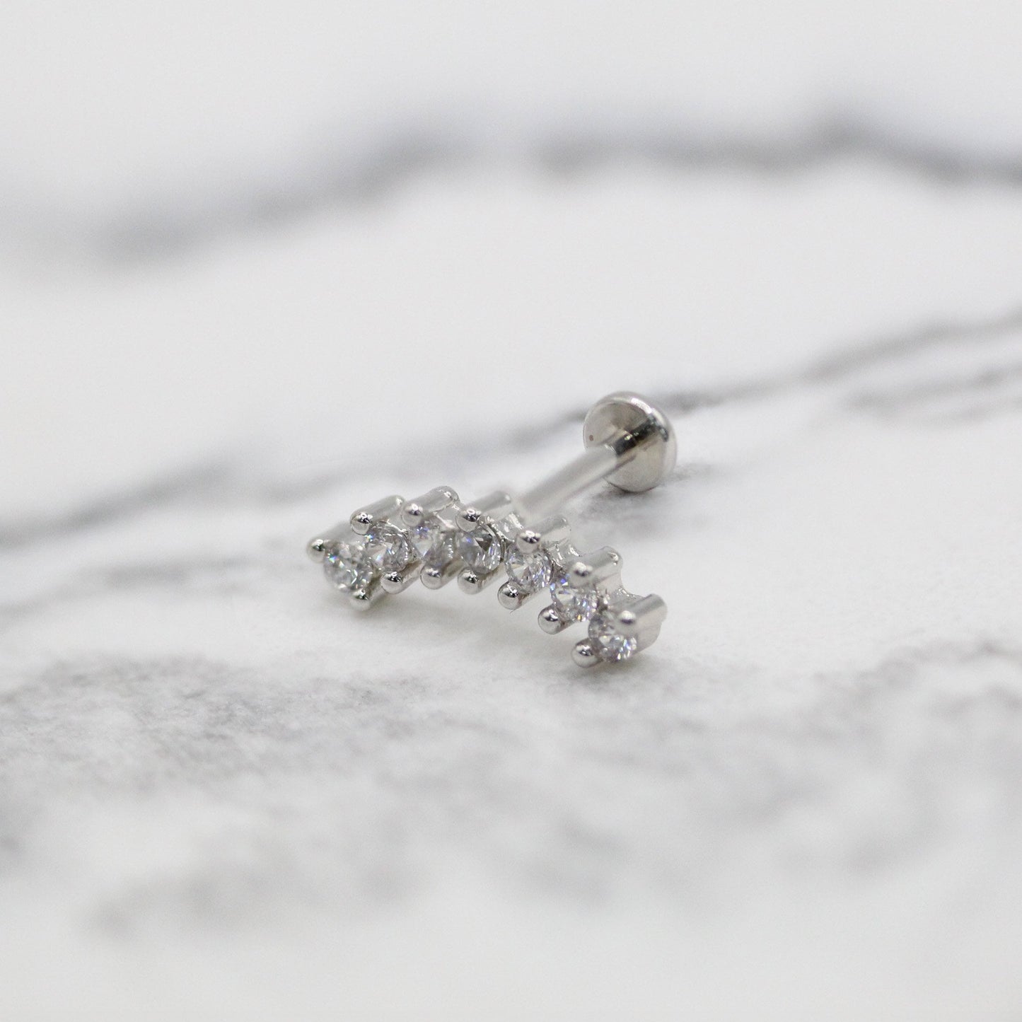 Steel Luxe Fan Marquise Labret - Internally Threaded