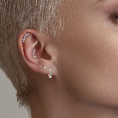 Steel Luxe Fan Marquise Labret - Internally Threaded
