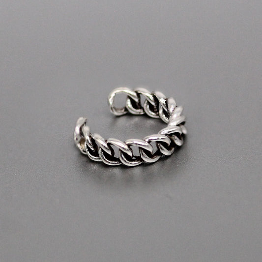Silver Chain Link Ear Cuff