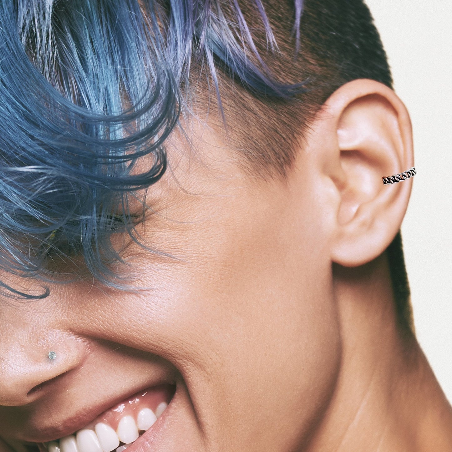 Silver Chain Link Ear Cuff