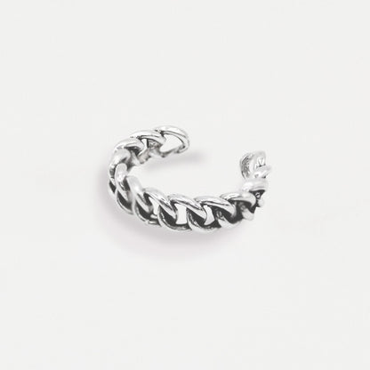 Silver Chain Link Ear Cuff