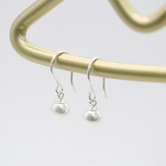 Petite Pearl Drop Earrings