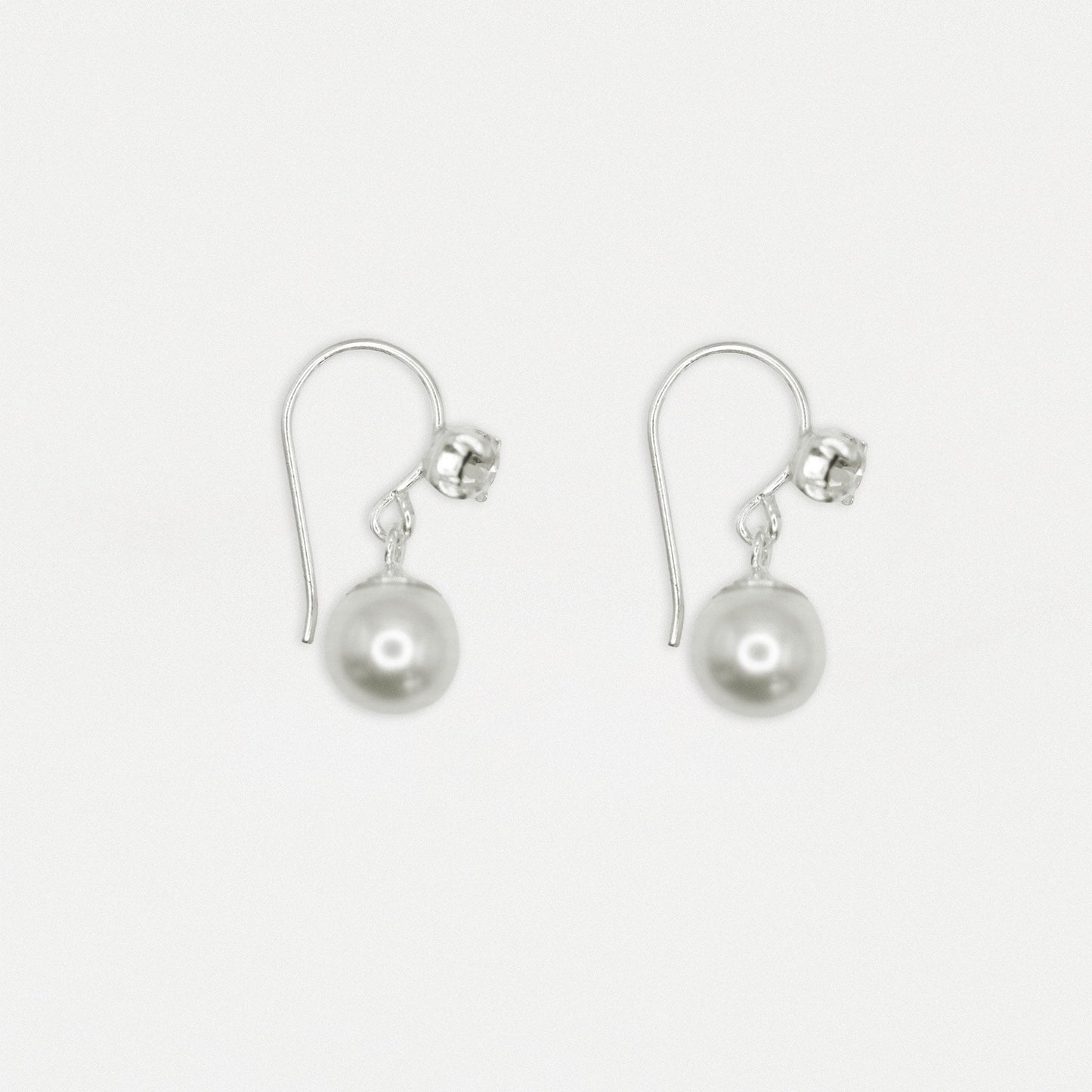 Earrings with Crystal Pearl Dewdrop