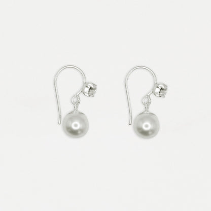Earrings with Crystal Pearl Dewdrop