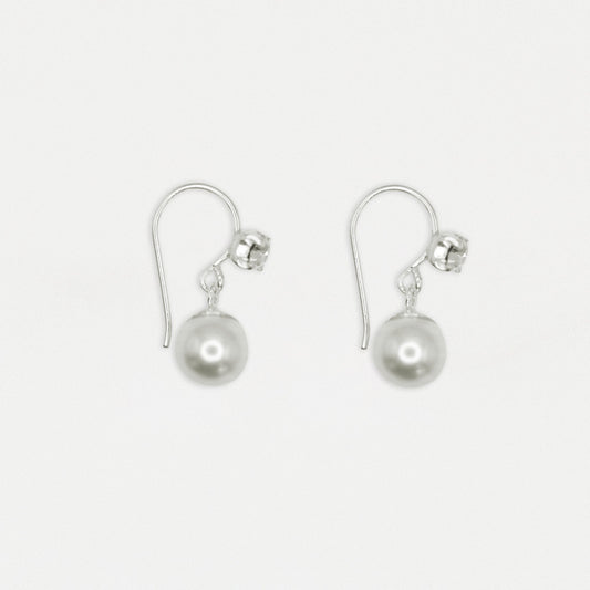 Earrings with Crystal Pearl Dewdrop