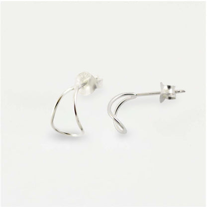 Silver Illusion Ear Half Hoop