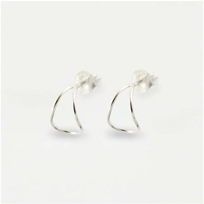 Silver Illusion Ear Half Hoop