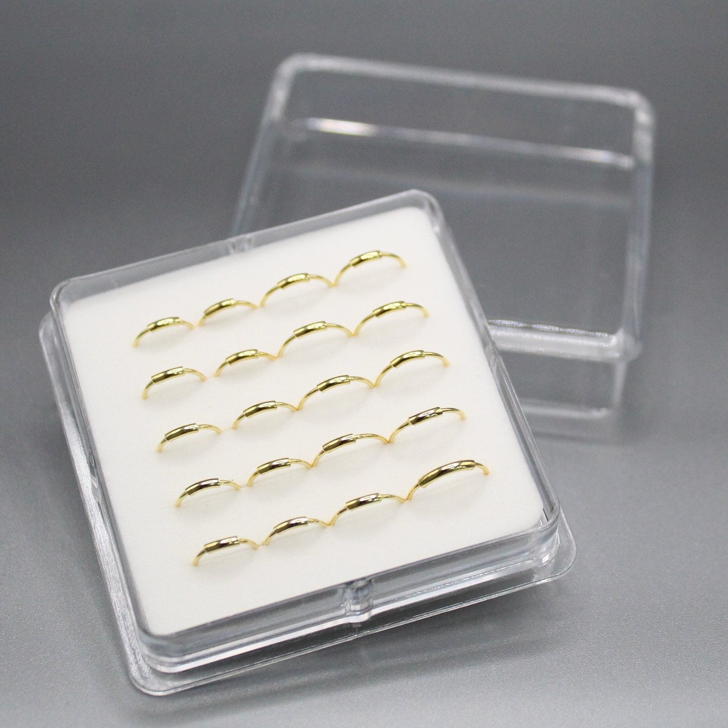 Gold Plated Silver Classic Nose Ring - 8mm/10mm