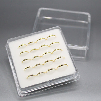Gold Plated Silver Classic Nose Ring - 8mm/10mm