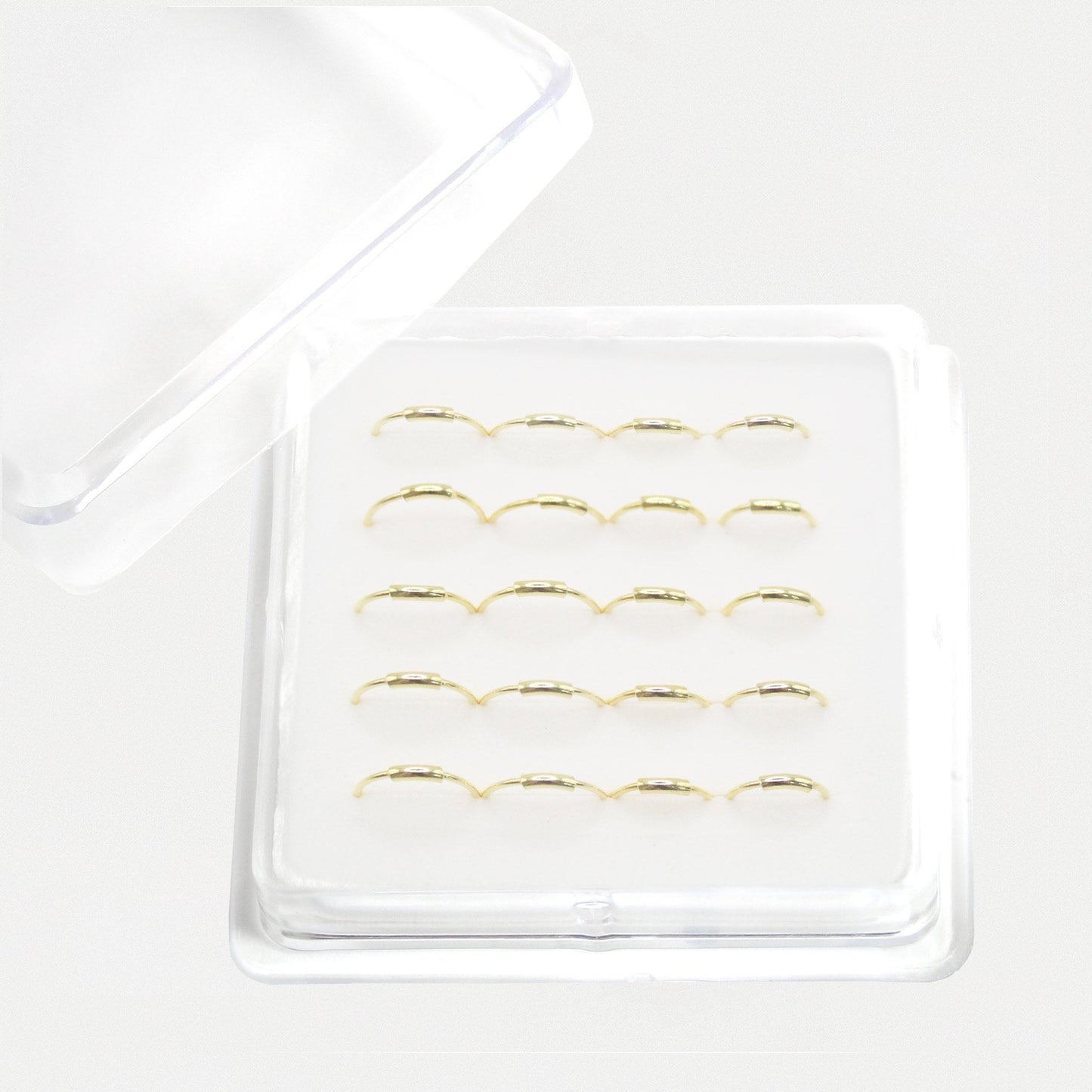 Gold Plated Silver Classic Nose Ring - 8mm/10mm