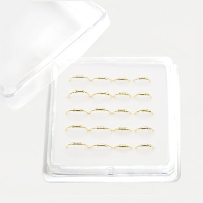 Gold Plated Silver Classic Nose Ring - 8mm/10mm