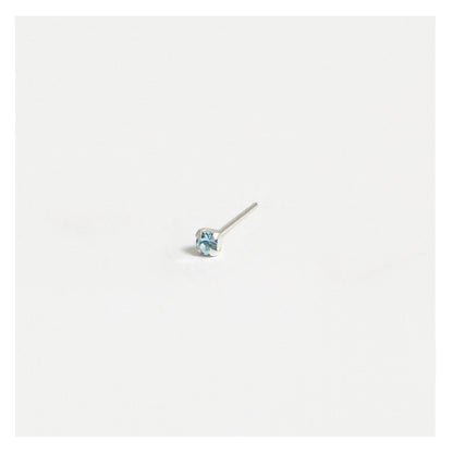 Silver Square Clawset Nose Pins - 1.5mm, (Single Colour Boxes)