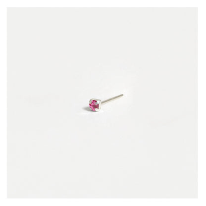 Silver Square Clawset Nose Pins - 1.5mm, (Single Colour Boxes)