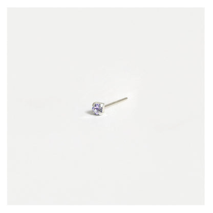 Silver Square Clawset Nose Pins - 1.5mm, (Single Colour Boxes)