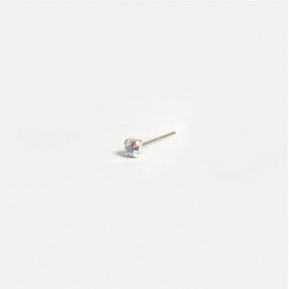 Silver Square Clawset Nose Pins - 1.5mm, (Single Colour Boxes)
