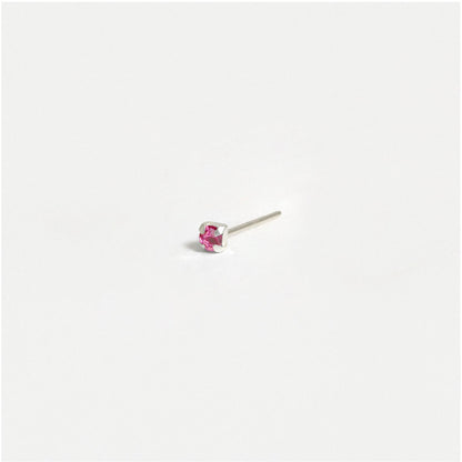 Silver Square Clawset Nose Pins - 1.5mm, (Single Colour Boxes)