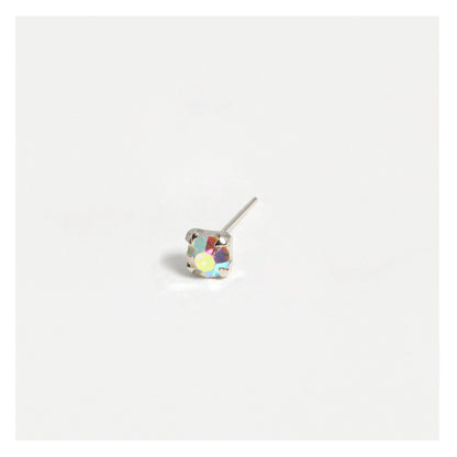 Silver Clawset Nose Pins - Various Sizes, Assorted Colours