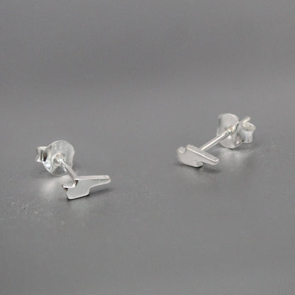Silver Bolt Ear Studs