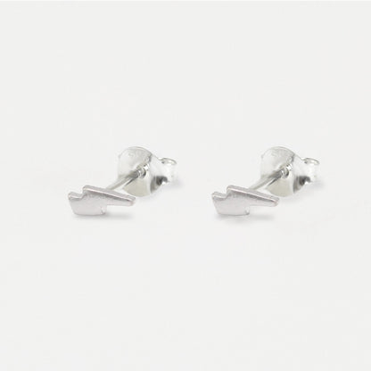 Silver Bolt Ear Studs