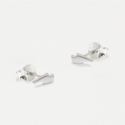 Silver Bolt Ear Studs