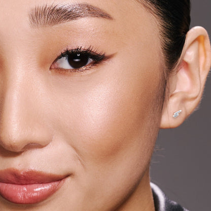 Silver Bolt Ear Studs
