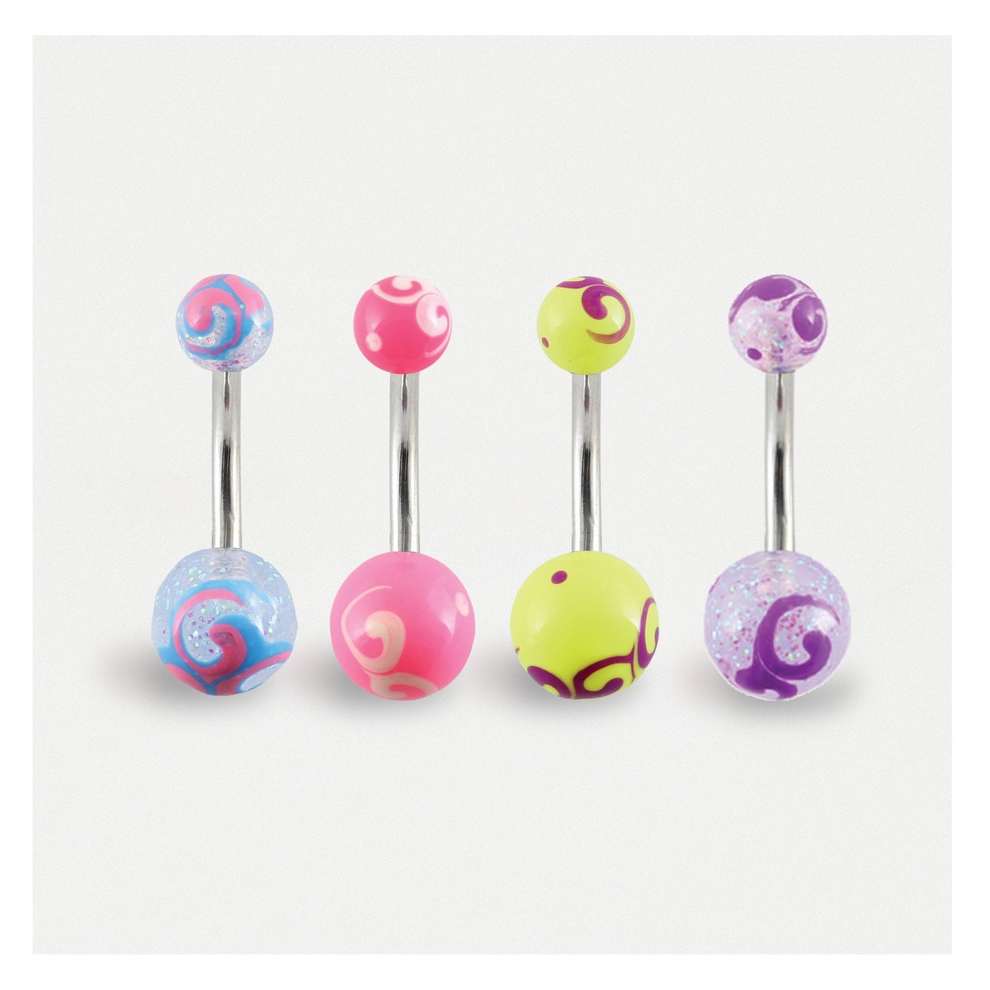 Painted Swirl Belly Bar