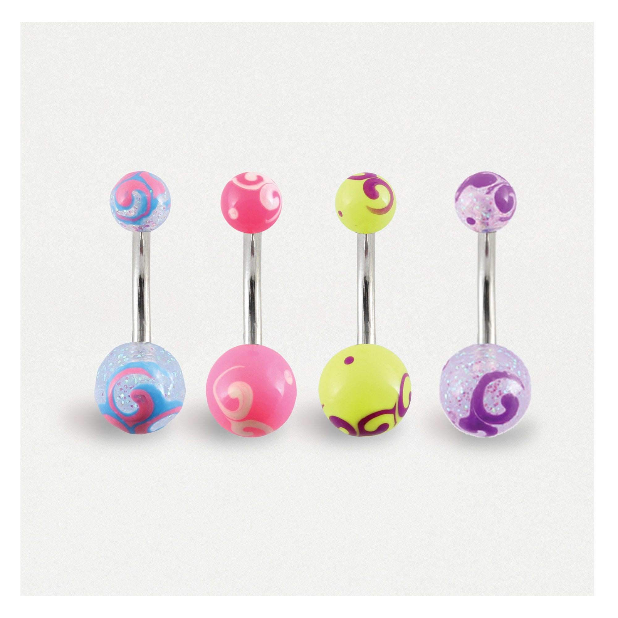 Painted Swirl Belly Bar