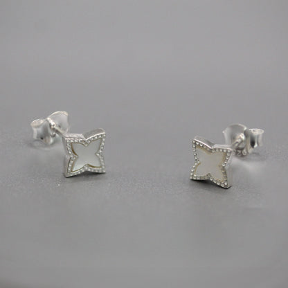 Silver Cosmic Star Ear Studs