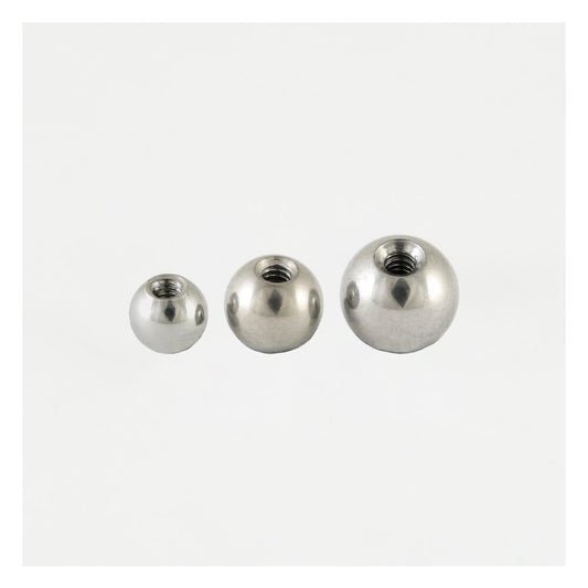 Steel Threaded Ball - 1mm, 1.2mm & 1.6mm