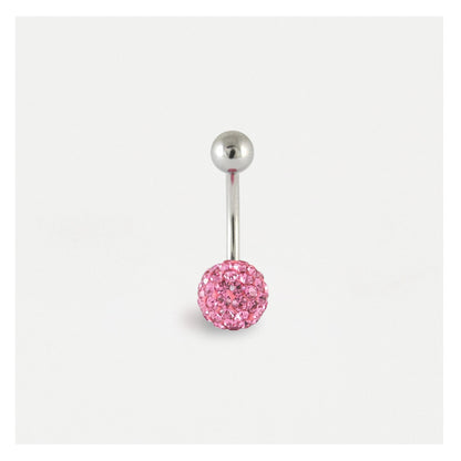 Single Disco Ball Navel Bar