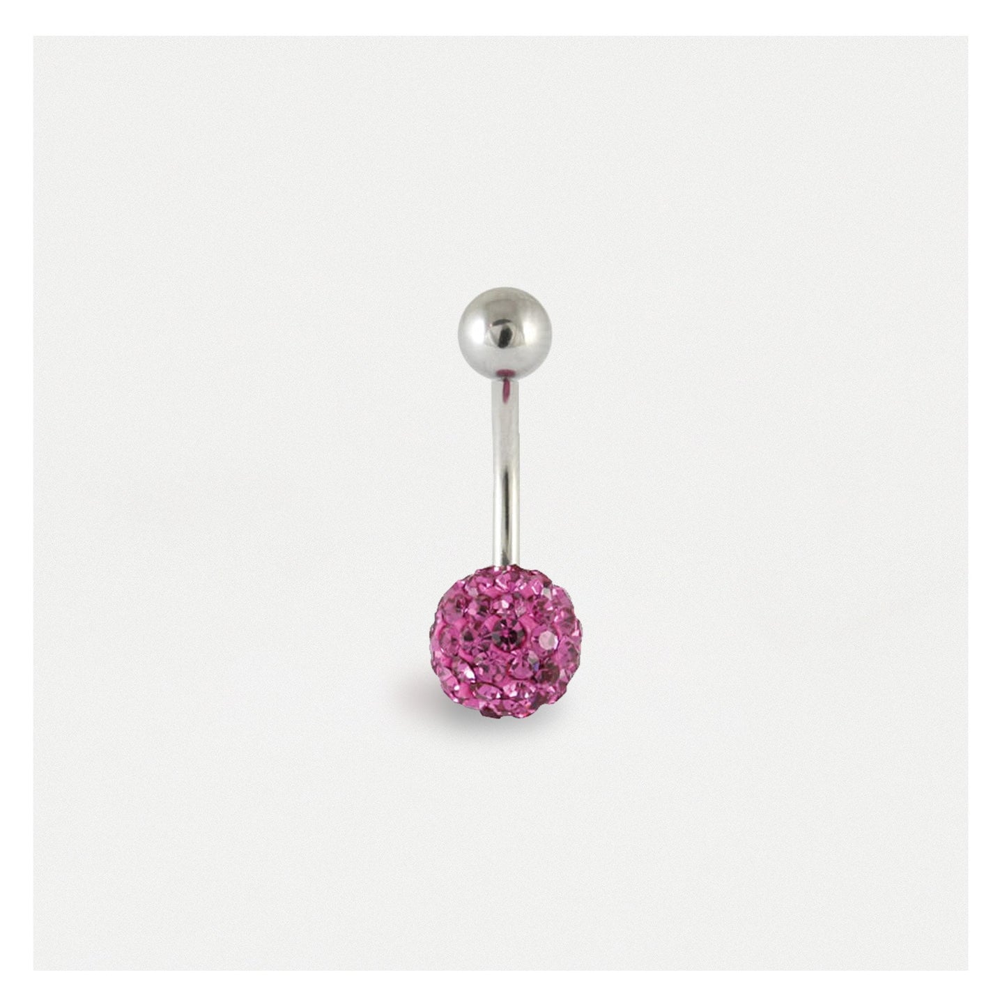 Single Disco Ball Navel Bar