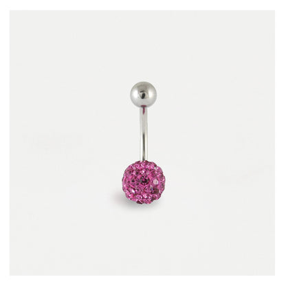 Single Disco Ball Navel Bar